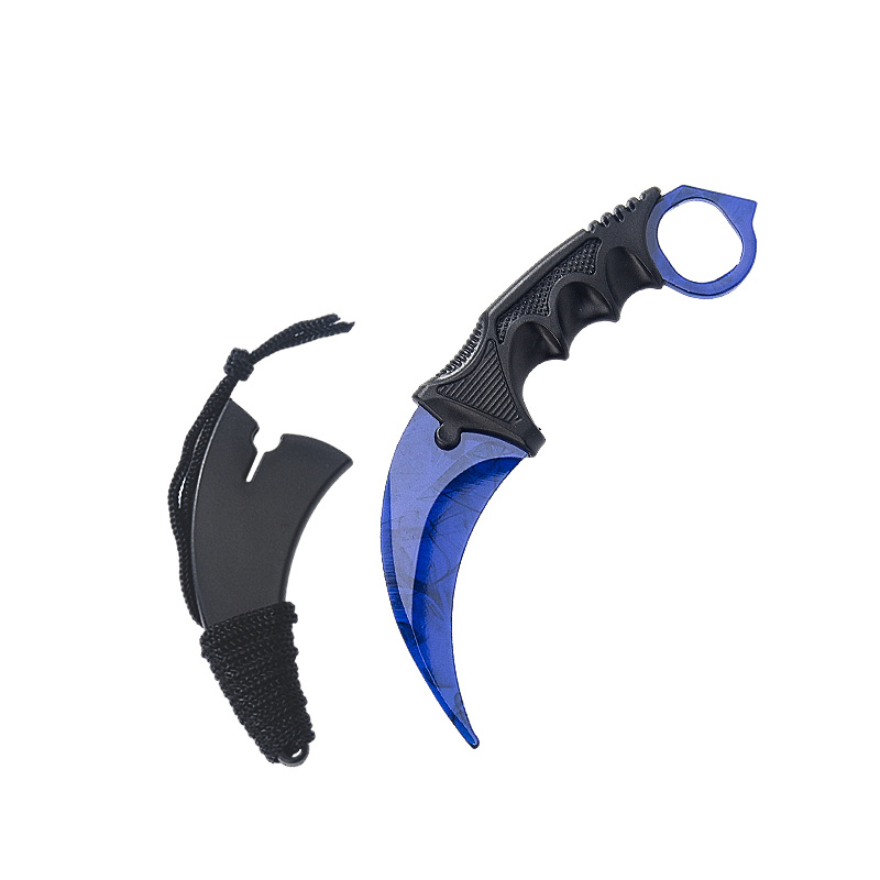 Cubierta de cuchillo azul Dopp + cuerda