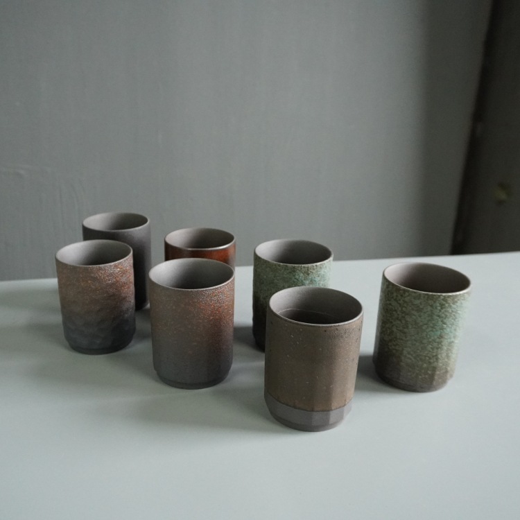 Rustikale Keramik Espressotasse - Handgefertigte Kaffeetasse_voghion.com