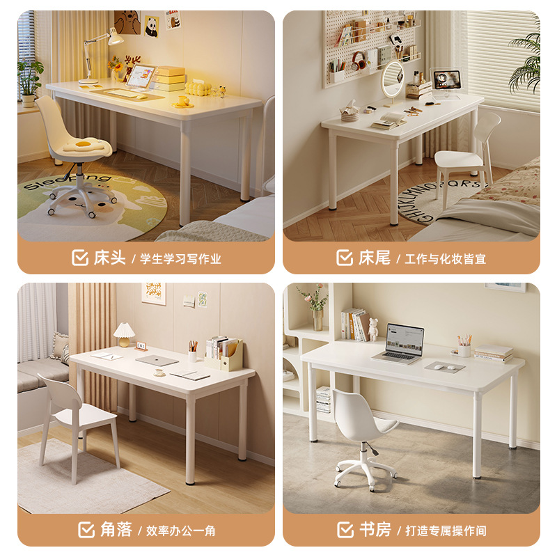Escritorio blanco, hogar para estudiantes, escritorio simple, dormitorio, escritorio de maquillaje para niñas, banco de trabajo, escritorio para computadora, escritorio