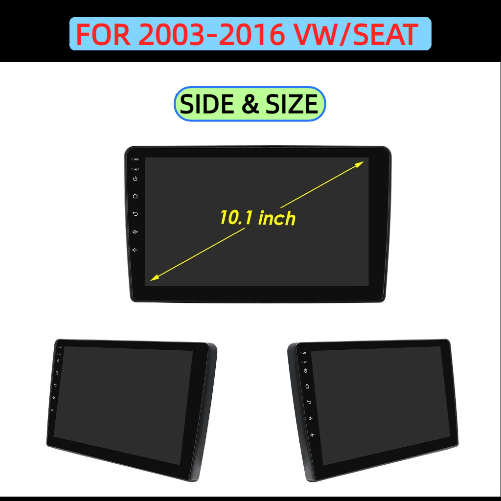10inch Suitable for 2003-2016 Volkswagen/Seat Android Large-Screen Car Bluetooth Mp5 Navigation Gps All-In-One Device