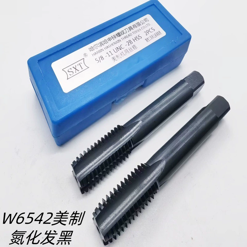 Нитрид черных волос Прямой желоб американский шелковый конус W6542 Высокоскоростная сталь США стандарт шелковая атака 6-40 зубов 9/16-18 оптовая продажа производителей