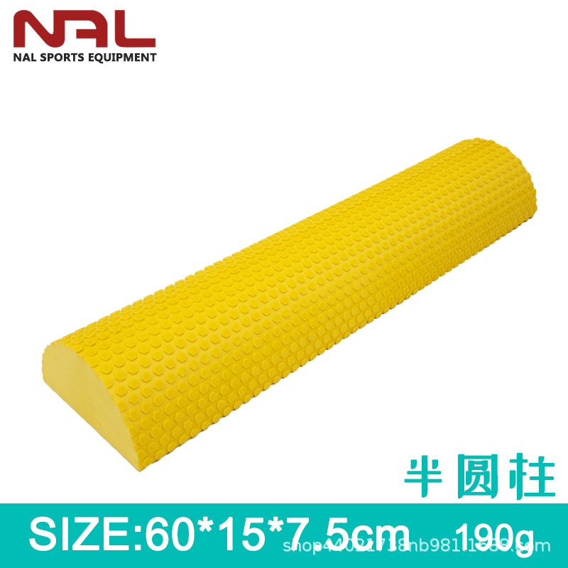 60*7.5cm semicircle yoga column eva foam shaft muscle relaxation massage roller Langya massage stick