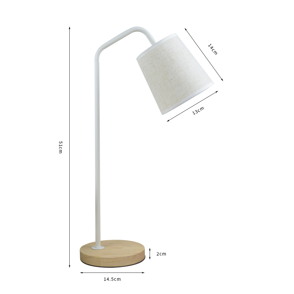 Nordic ins estudiante universitario aprendizaje protección de los ojos dormitorio mesita de noche creativo plug-in botón atenuación LED lámpara de escritorio