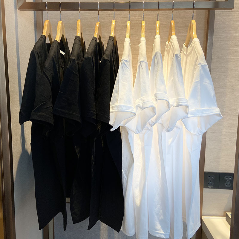 Japanese 230g heavy T-shirt summer 2022 new pure cotton base shirt solid color white original short sleeve men and women