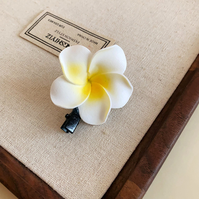 66#Duckbill clip-white-yellow-small