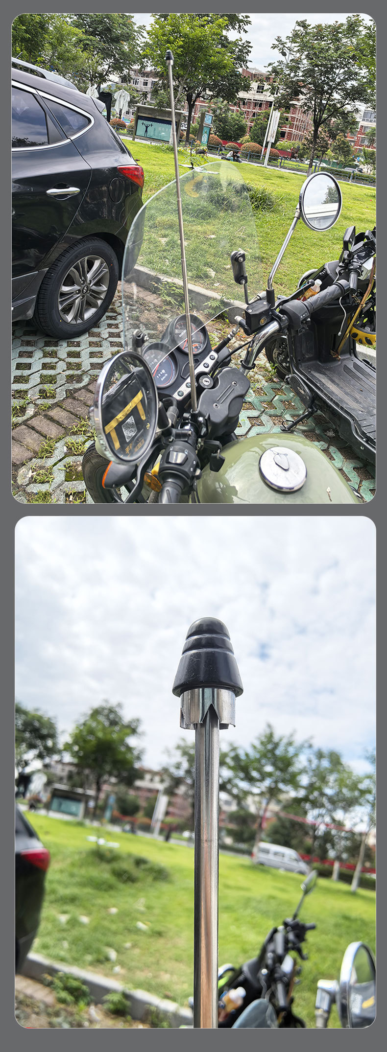 Kite Line Cutter, Electric Vehicle Hook with Helmet Lock, Three-In-One Anti-Kite Line Device for Electric Bikes
