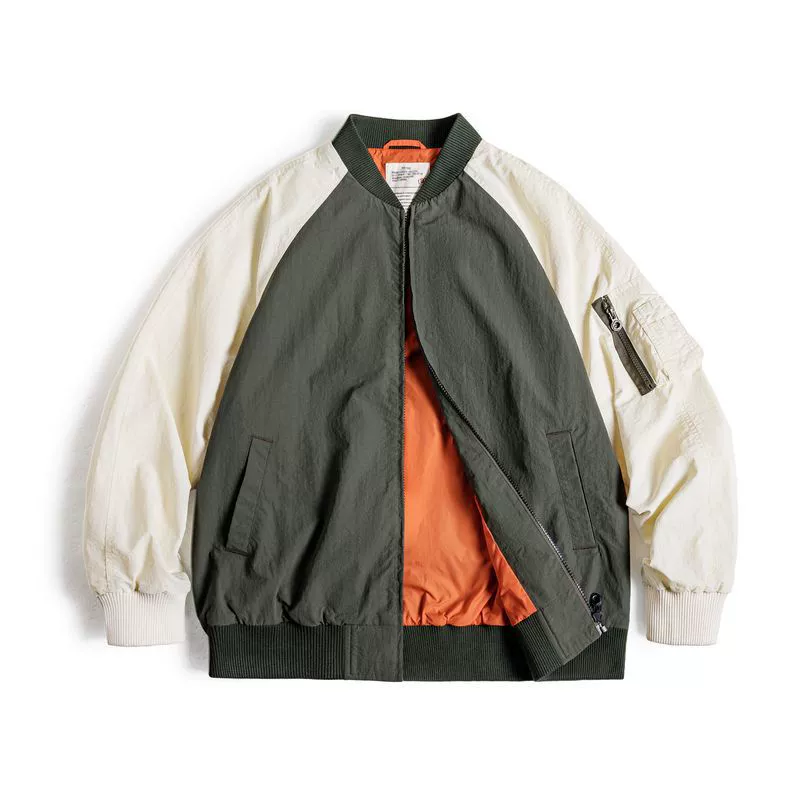 Retro jacket, baseball uniform for leisure, American style
