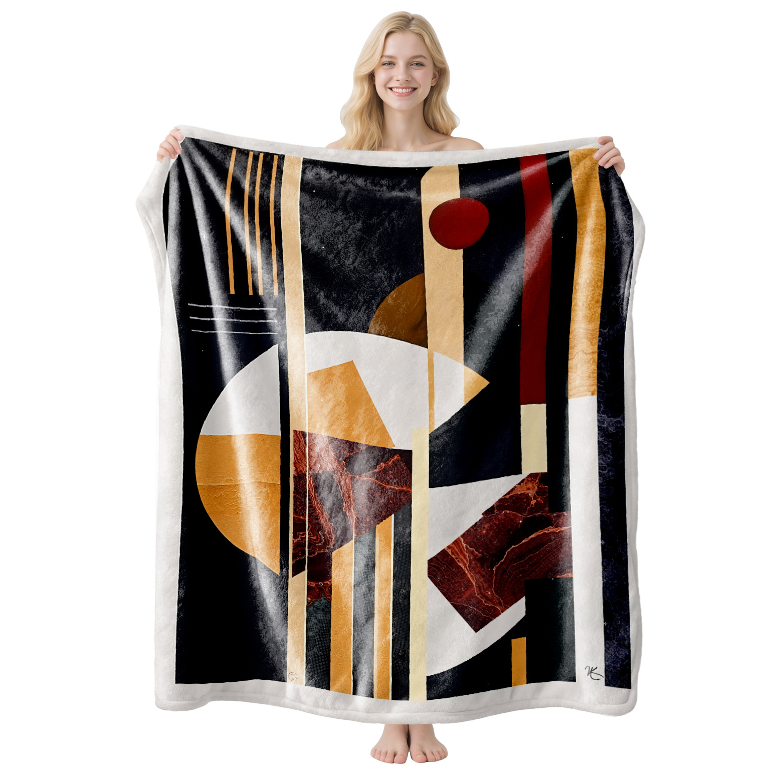 法兰绒多功能披肩毯旅行抱枕毯午睡飞机航空毯子保暖盖毯懒人毯子