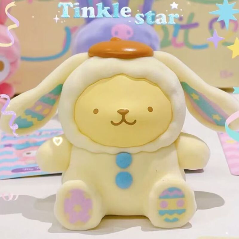 Miniso サンリオバニーセリーズブラインドボックスメロディーシナモンドッグクロメフィギュア人形デスクトップ装飾品|undefined