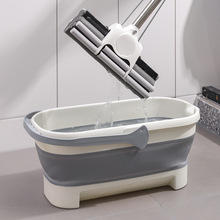 折叠拖把桶便携式长方形手提水桶大号加厚洗车桶多功能塑料拖地盆