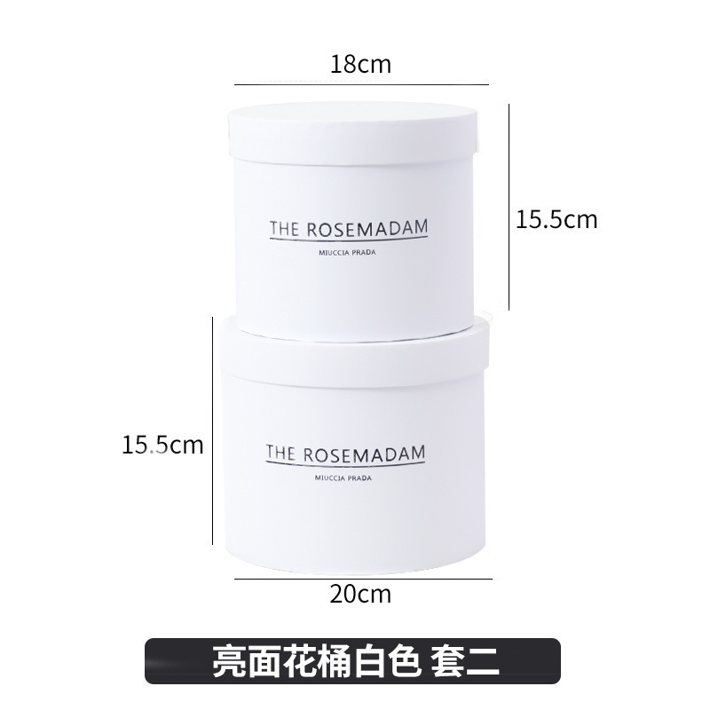 ソリッドカラーハグバケツシングルフラワーボックス蓋付きホワイトミニラウンド小さなフラワーハグバケツフラワーアレンジメントバケツ在庫あり|undefined