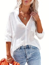 Q 47131 Candy Color Open Shirt �ǹ�ɫ������ ŷ���羳����ѷ��