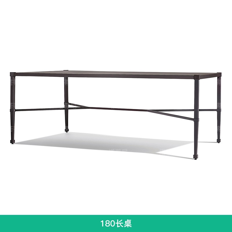 Mesa y silla al aire libre combinación de muebles de ocio modernos y minimalistas Villa patio jardín impermeable a prueba de agua y protección solar mesa y silla de aleación de aluminio image 11