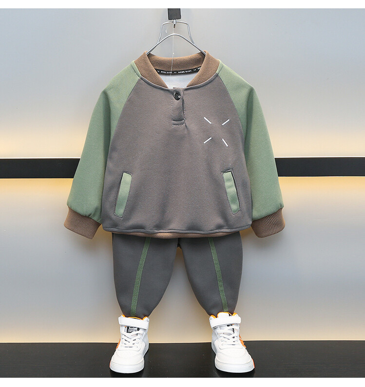 Jungen Frühling Herbst Saison X 2024 Neue Hübsche Explosive Straße Zwei Stück Set für Kleine und Mittlere kinder Trendy_voghion.com