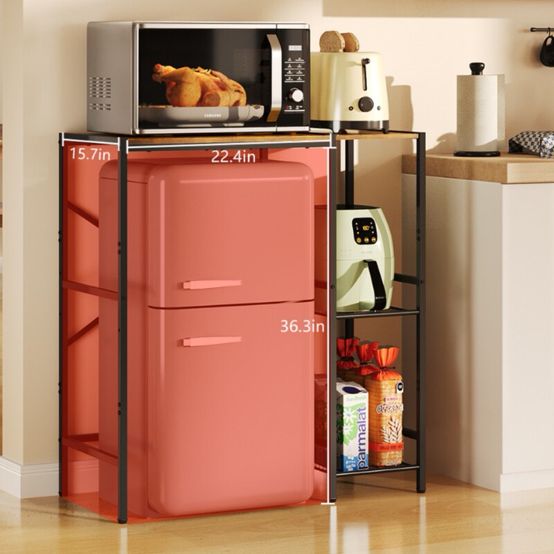 Mini Refrigerator Stand with Storage Rack, Wine Cabinet, Microwave Stand, Coffee Bar, Tv Cabinet, Bread Rack, Beverage Refrigerator Table Mini Refrigerator Stand with Storage Rack, Wine Cabinet, Microwave Stand, Coffee Bar, Tv Cabinet, Bread Rack, Beverage Refrigerator Table