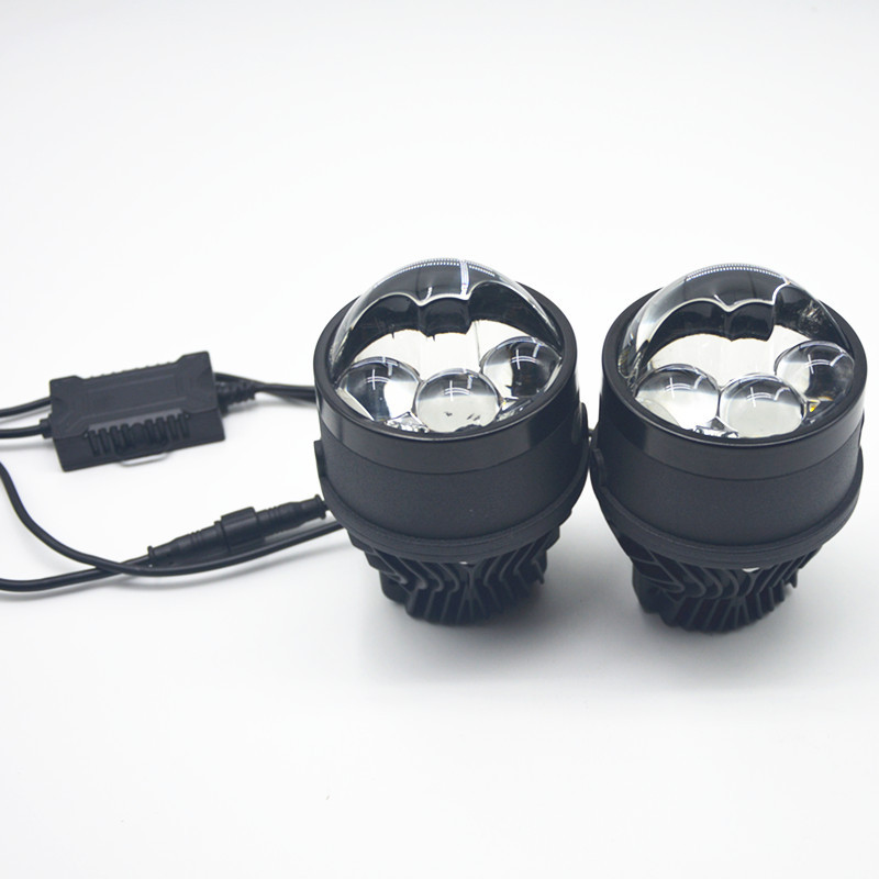 Aplicable para Volkswagen transformar tres lentes de luz láser directa de niebla LED lente de doble luz   Luz alta