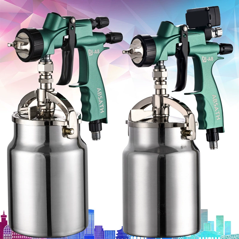 Высокой атомизации автомобильный верхний слой пистолет-распылитель Нижний горшок Тип автомобильного листового металла 1,8 калибра пистолет-распылитель водная краска пистолет масляная краска
