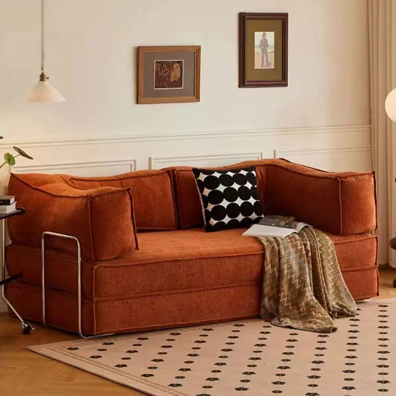 布艺沙发客厅小户型出租房单双人压缩沙发拆洗一体两用折叠沙发床