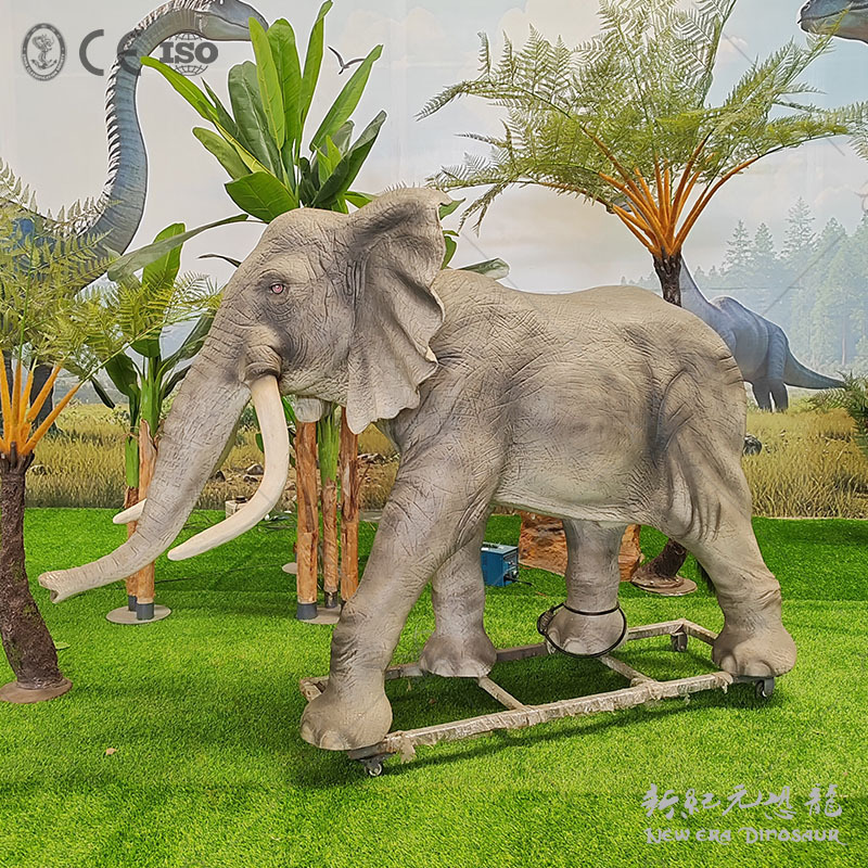 Simulación de animales, elefantes grandes, productos de simulación, escultura de dinosaurios de silicona, paisaje, exposición de dinosaurios