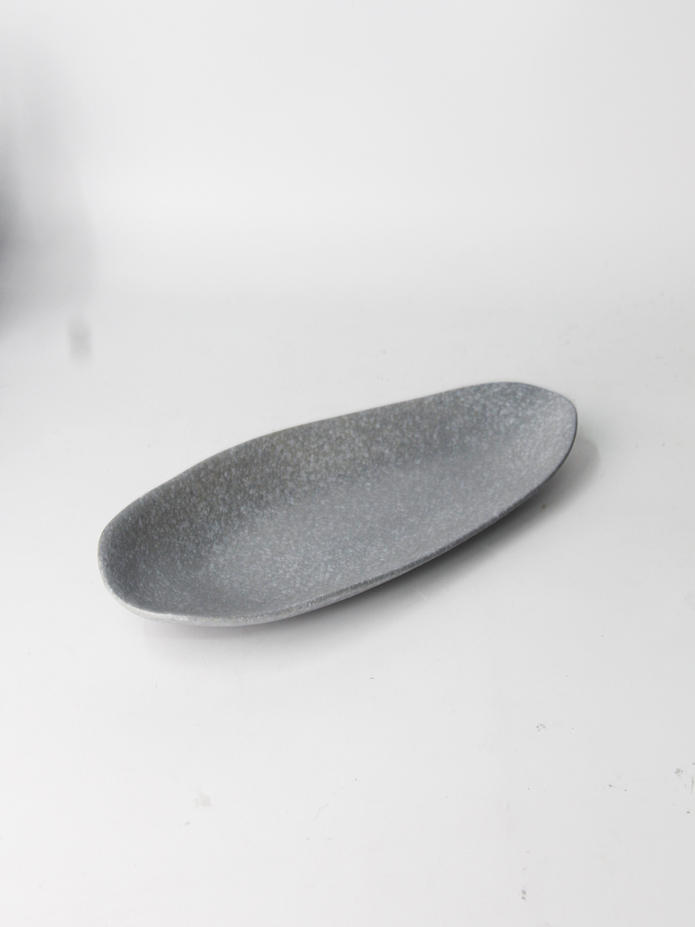 Cerámica creativa placa rectangular superficie gruesa esmerilado placa cuadrada sushi Placa de pescado placa resistente a los arañazos swing bandeja de la placa