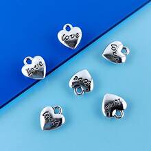 1*1.1cm����DIY�Ͻ���� ��Լ��ĸ���� ˫��LOVE��׹������������