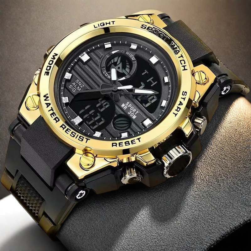 Sports Watch for Men, Teenagers, Multifunctional High School Student Trendy High-End Junior High School Large Dial Electronic Watch