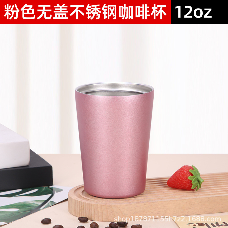 Tienda departamental Taza de enjuague bucal de acero inoxidable de 300ml Taza de leche Taza de café doble Taza de agua para niños Taza de lavado Taza de cepillo de dientes Tanque