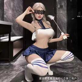 柔蔓情趣内衣角色扮演清纯学生装性感百褶裙制服床上
