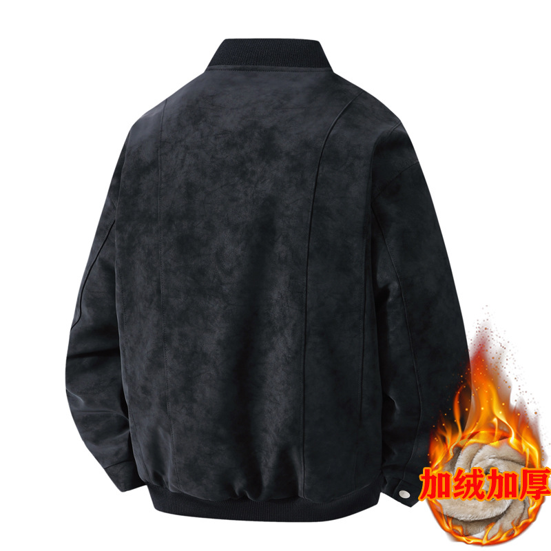 Genuine winter polyurethane quality fleece jacket, plus size