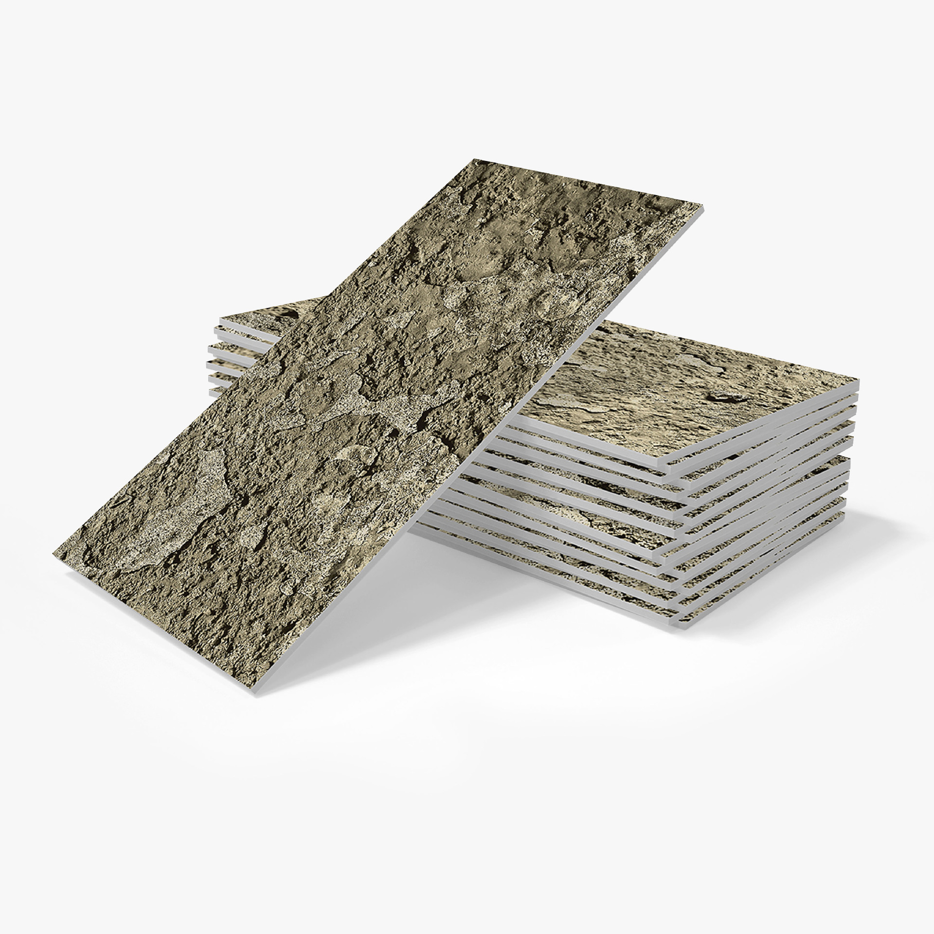 16-piece estilo industrial esmerilado espuma PE etiqueta de la pared autoadhesiva impermeable a prueba de humedad cocina baño extraíble decoración de la pared