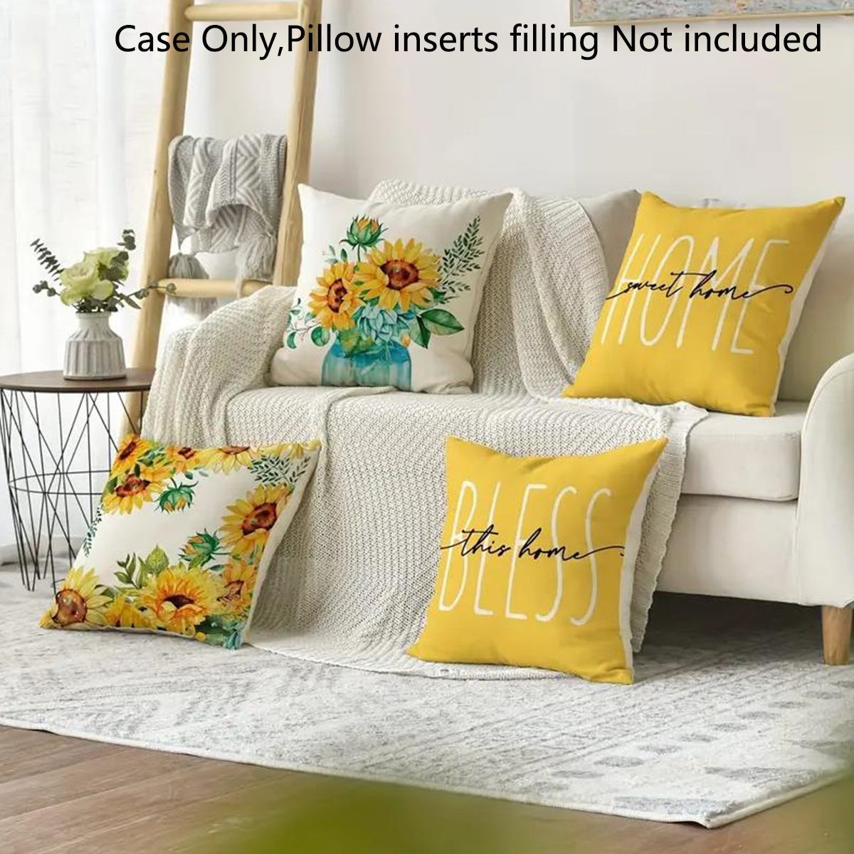 Flower Pattern   Pillow Case Living Room Bedroom Sofa Decorative Pillow Case_voghion.com