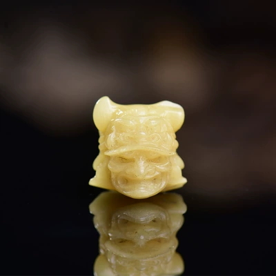 Natural Camel Bone Carving DIY: Zərgərlik ara hissələri - no-6