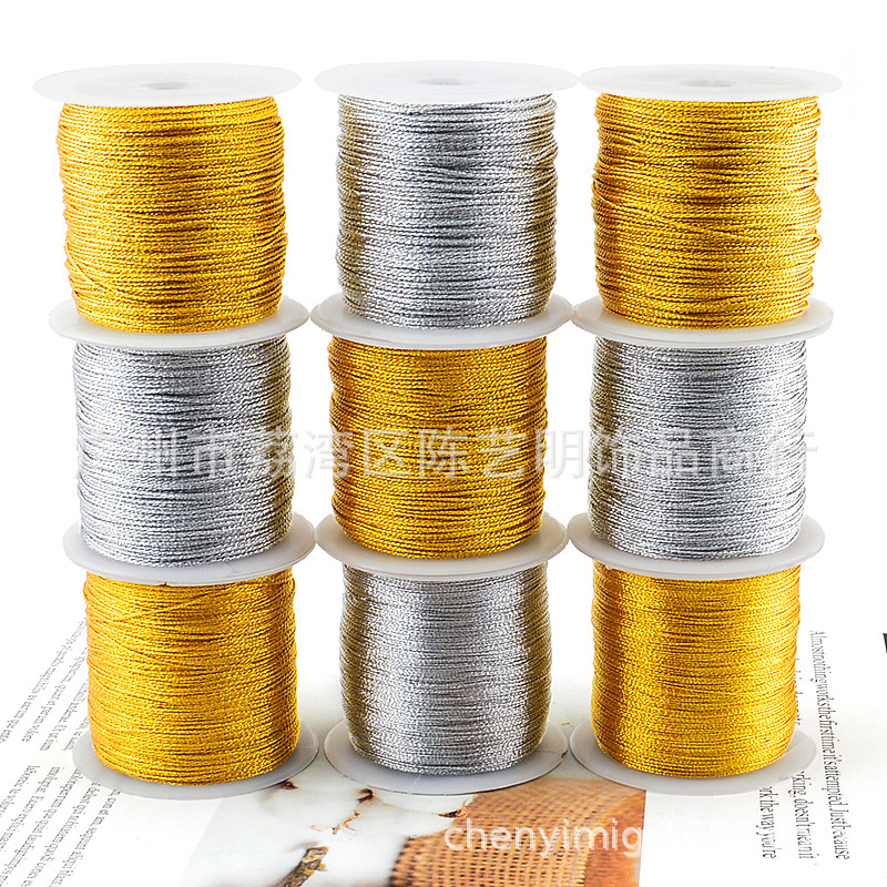 Gold and Silver Wire 3 Strands 6 Strands 9 Strands Gold Shop Gold Wire and Silver Wire Braided Bracelet Ring Necklace Lanyard DIY Gold Broom Wire Winding
