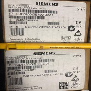 Spot Real Shot Siemens Inverter Operation Panel 6SE6400-0BP00-0AA1