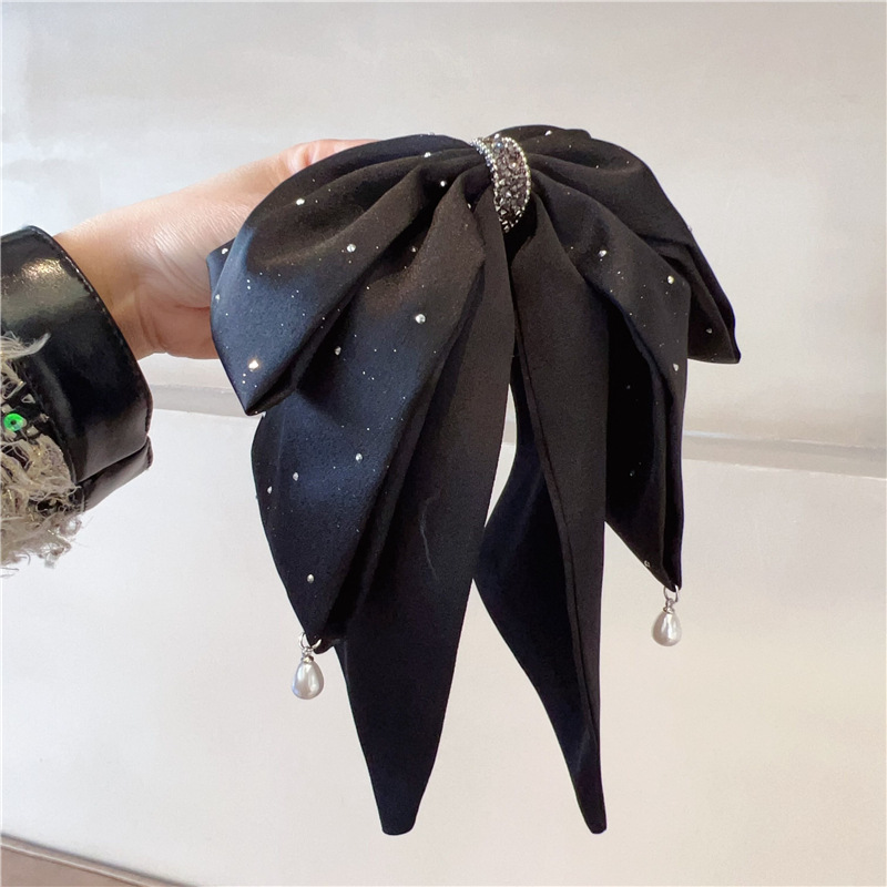 Multi-Layered Bow Ponytail Clip, Starry Sky Pendant, Elegant Hairpin, Half-Tied Hairpin on the Back of the Head, Showing Hair Volume 2025 Headwear