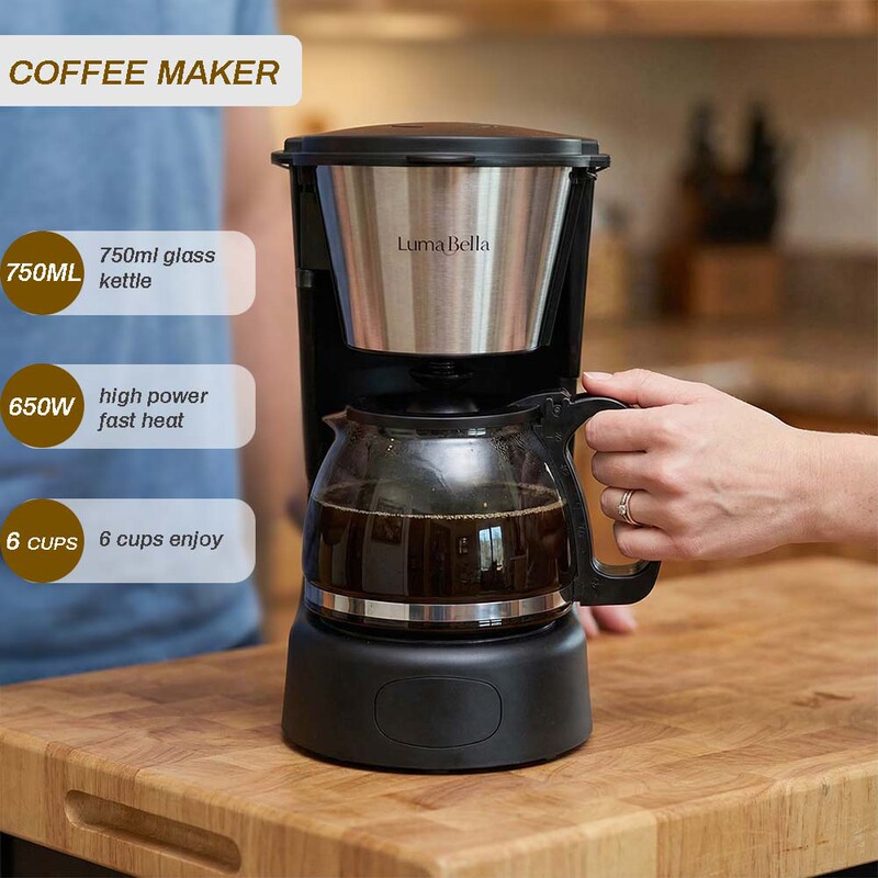 Cross-Border European Standard Drip Coffee Maker for Home Use, 750ml, 6-Cup Coffee Maker, Semi-Automatic Coffee Pot, Teapot Cross-Border European Standard Drip Coffee Maker for Home Use, 750ml, 6-Cup Coffee Maker, Semi-Automatic Coffee Pot, Teapot