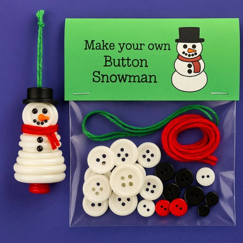跨境Button Christmas decoration set DIY纽扣圣诞装饰套装|undefined