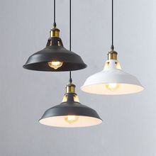 Loft工业风餐厅吧台灯美式乡村创意复古会所铁艺单头镂空锅盖吊灯