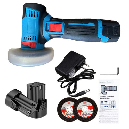 Multifunctional electric small mini angle grinder brush cutting electric grinder grinding wheel polisher lithium electric angle grinder