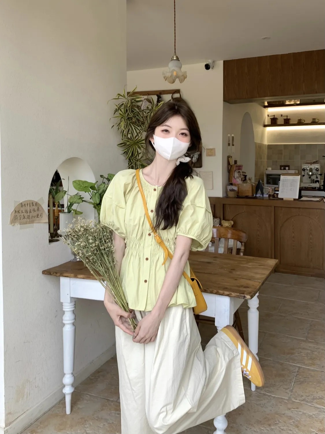 녹색 코트 [꽃 선택 좋은 품질]]