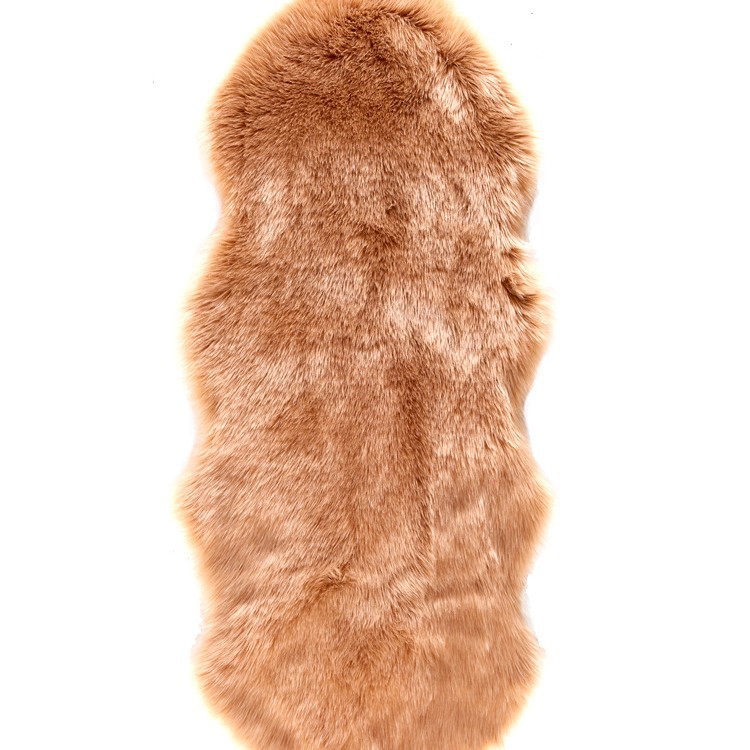 Suministro transfronterizo de felpa sala de estar dormitorio alfombra de noche irregular lana-como color sólido alfombra decorativa de cuero