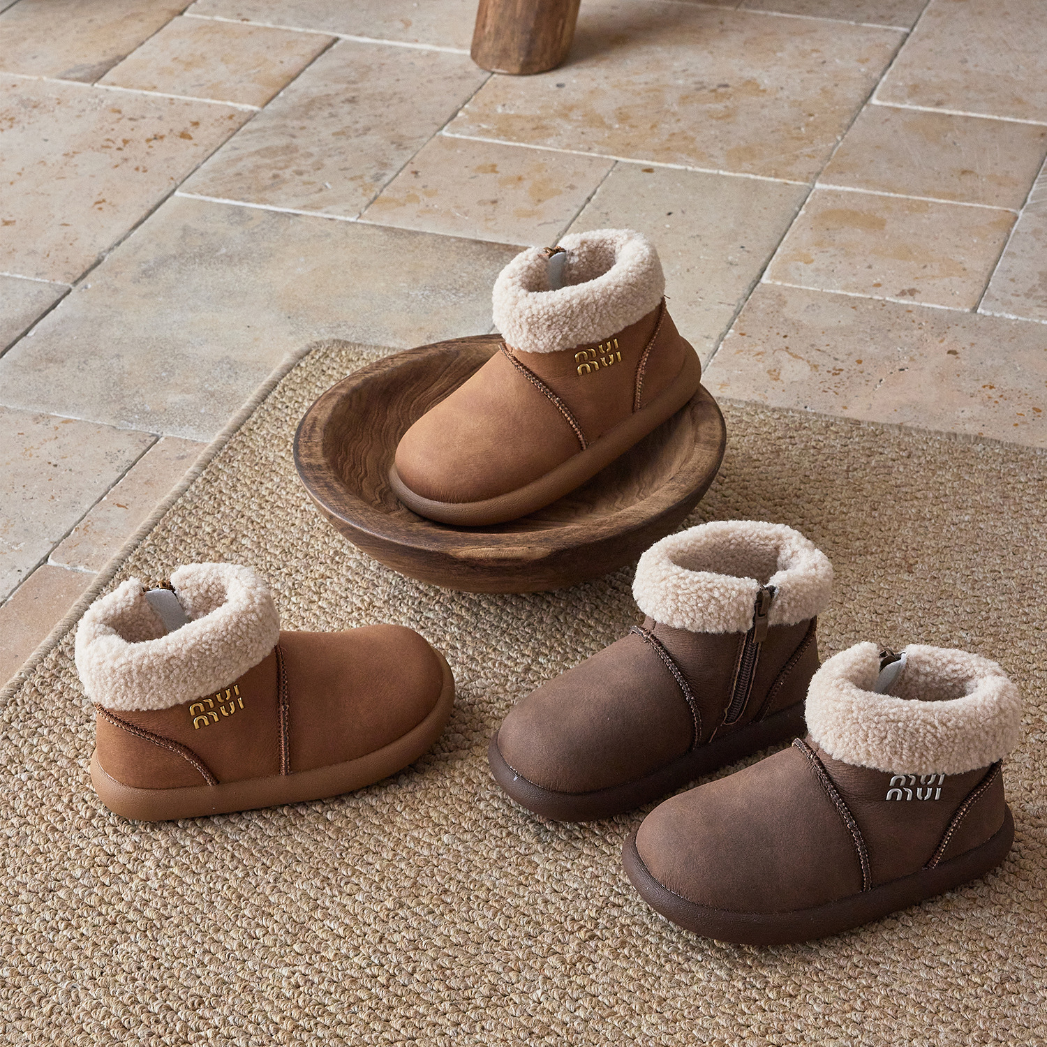 Children's Snow Boots 2026 Winter New Style Girls' Cotton Boots Thickened and Warm Boys' Baby Snow Cotton Boots Non-Slip and Waterproof