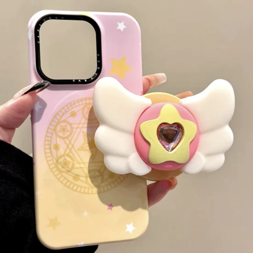 Магнитная подставка для телефона white wing fairy wand, совместима с MagSafe, выдвижная настольная подставка