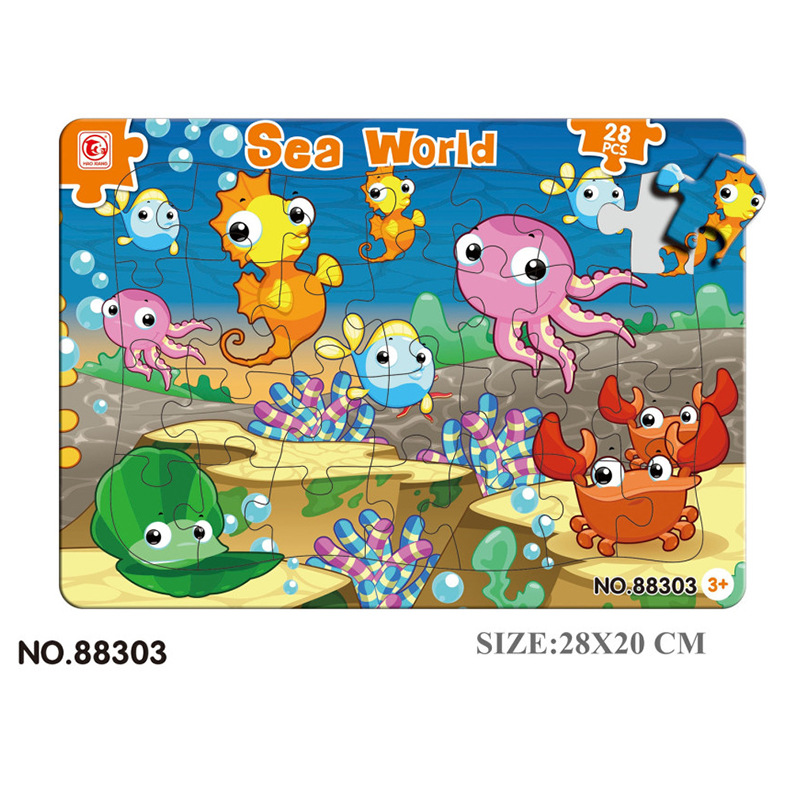 Rompecabezas DE LOS NIÑOS transfronterizos Amazon rompecabezas de papel transfronterizo juguetes de comercio exterior niños y niñas juguetes educativos