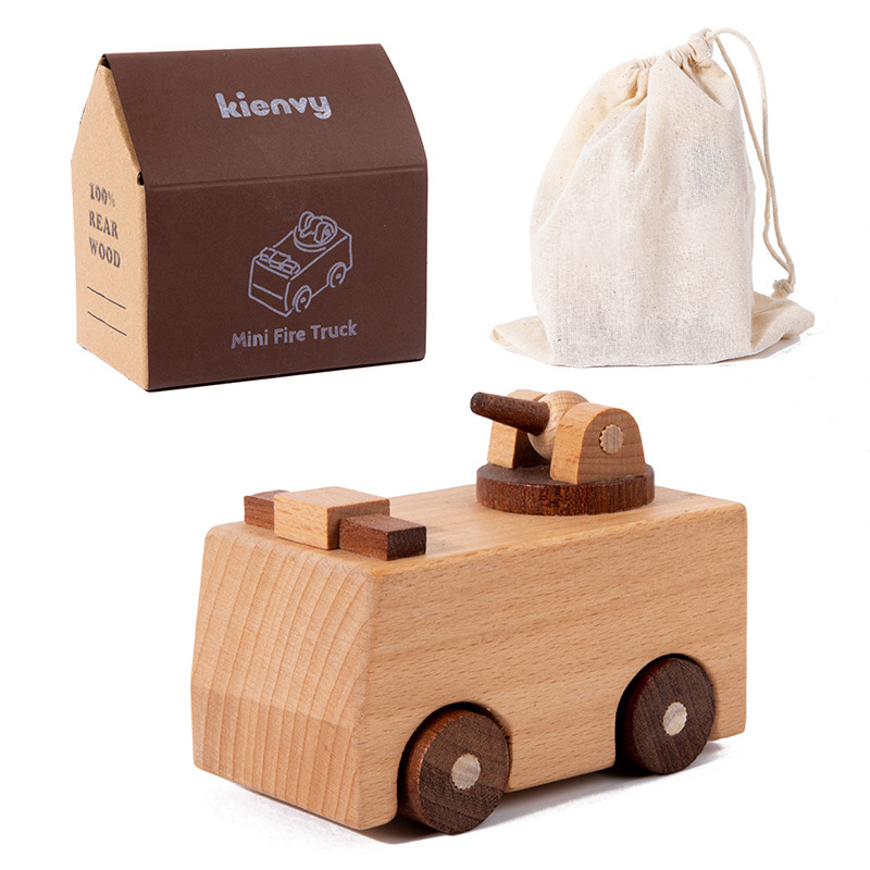 子供のブナ材エンジニアリング車両装飾装飾品木製ビルディングブロック幼稚園早期教育教育無垢材のおもちゃ誕生日ギフト|undefined