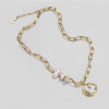 Fashionable chain for key bag , necklace from pearl, internet celebrity, light luxury style
