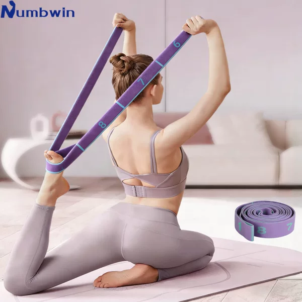 Numbwin Children's Dance-Specific Resistance Bands for Back Stretching with Digital Segmentations for Latin Dance and Ballet