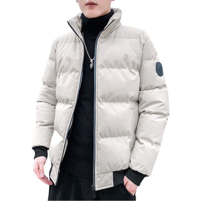 2023 nuevo abrigo de algodón acolchado de los hombres de invierno forrado de lana engrosada de moda estilo coreano abrigo de estudiante abrigo de invierno de algodón acolchado de los hombres abajo abrigo de algodón acolchado