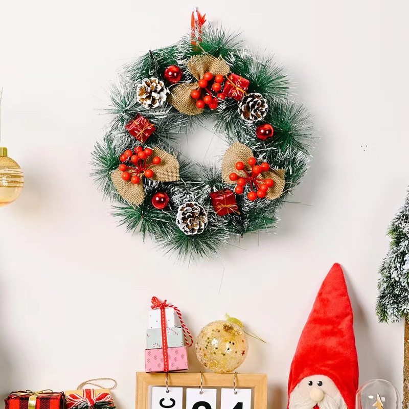 新品クリスマス装飾クリスマス籐30cmクリスマスリースクリスマスドア掛けホテルモールクリスマスペンダント|undefined