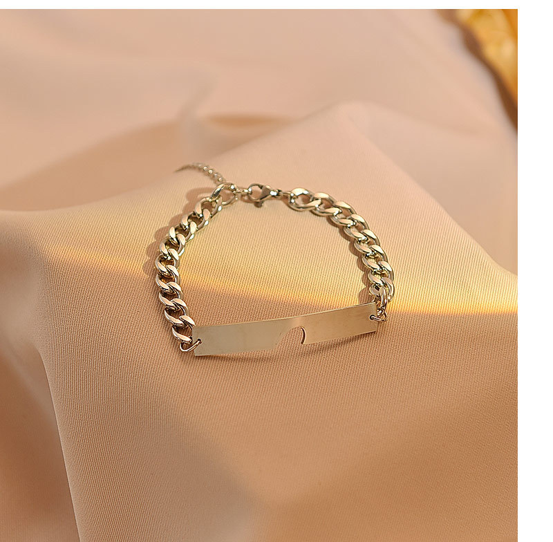 Heart Shape Pattern Titanium Steel Retro Heart Shape Bracelets